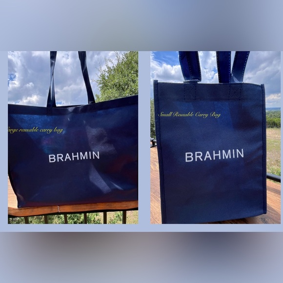 Brahmin SET EUC Large Amelia Tote and NWT Modern Wallet in PECAN Melbourne - Picture 17 of 17